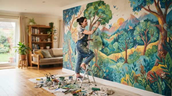 Réaliser une fresque murale chez soi : méthodes et conseils