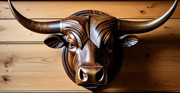 Tête de taureau décoration : une sculpture bois pour votre mur